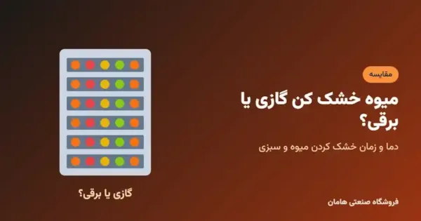میوه خشک کن گازی یا برقی؟ همراه با راهنمای خشک کردن میوه و سبزی