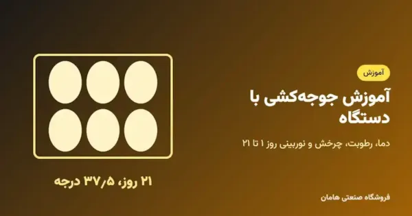 نحوه‌ی جوجه‌کشی با دستگاه: آموزش ۲۱ روزه‌ی مرحله به مرحله